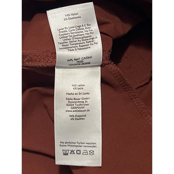 Eddie Bauer First Ascent Pants Men’s 35x31 Red Guide Pro Hiking Performance - Picture 13 of 14